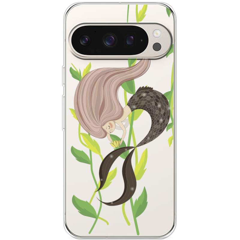 Прозрачный чехол BoxFace Google Pixel 9 Pro Cute Mermaid