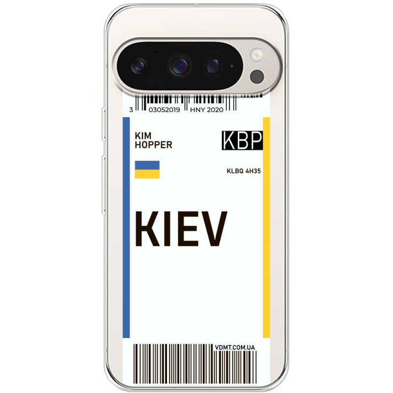 Прозрачный чехол BoxFace Google Pixel 9 Pro Ticket Kiev