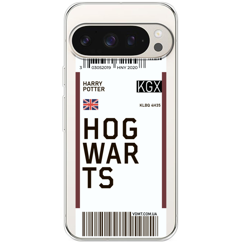 Прозрачный чехол BoxFace Google Pixel 9 Pro Ticket Hogwarts