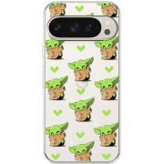 Прозрачный чехол BoxFace Google Pixel 9 Pro Pattern Baby Yoda