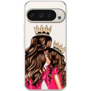 Прозрачный чехол BoxFace Google Pixel 9 Pro Queen and Princess