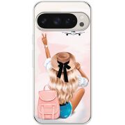 Прозрачный чехол BoxFace Google Pixel 9 Pro Travel Girl