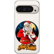 Прозрачный чехол BoxFace Google Pixel 9 Pro Cool Santa