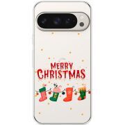 Прозрачный чехол BoxFace Google Pixel 9 Pro Merry Christmas