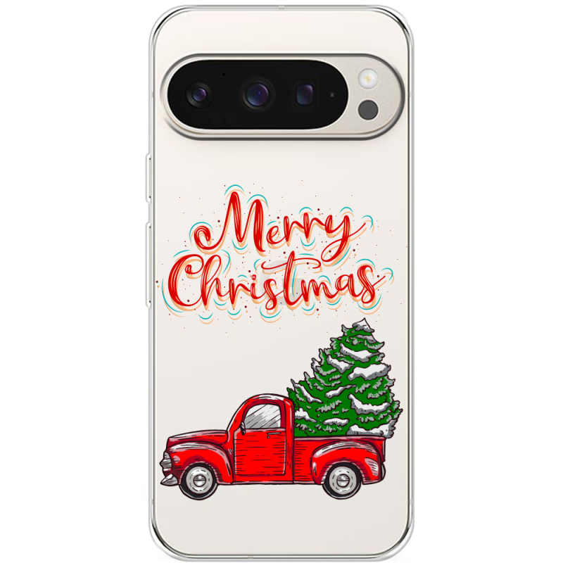 Прозрачный чехол BoxFace Google Pixel 9 Pro Holiday Car