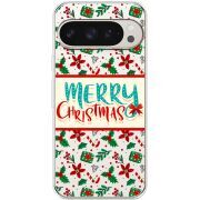 Прозрачный чехол BoxFace Google Pixel 9 Pro Vintage Christmas Pattern