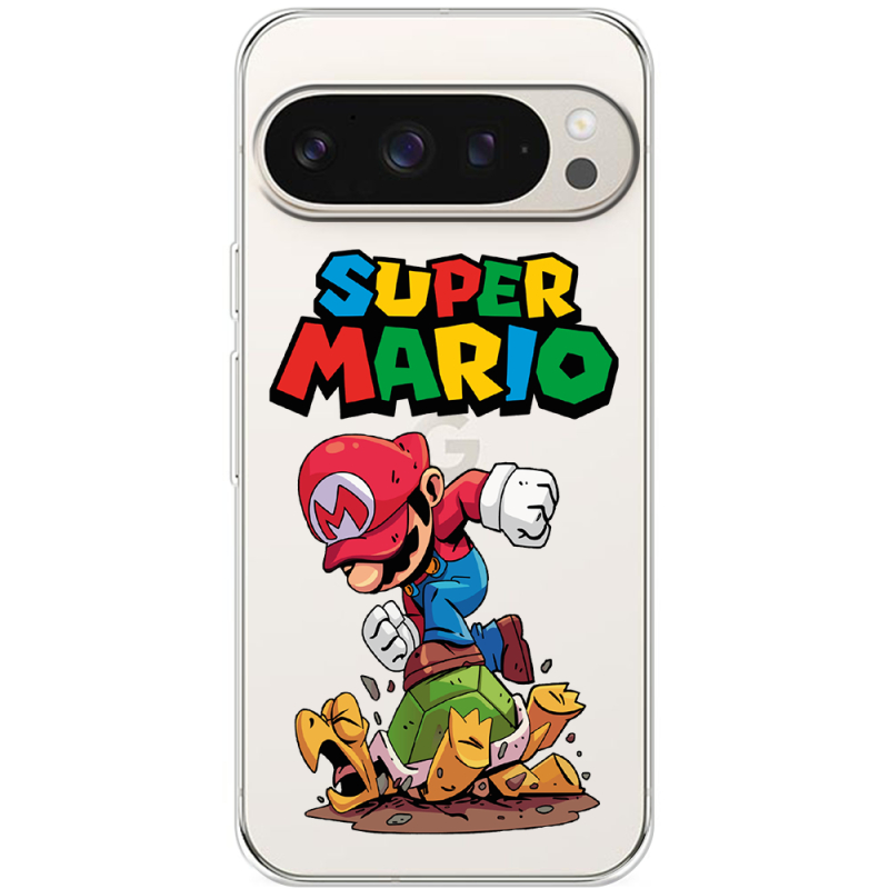 Прозрачный чехол BoxFace Google Pixel 9 Pro Super Mario