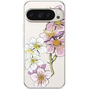 Прозрачный чехол BoxFace Google Pixel 9 Pro Cherry Blossom