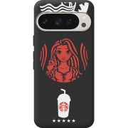 Черный чехол BoxFace Google Pixel 9 Pro RedWhite Coffee