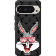 Черный чехол BoxFace Google Pixel 9 Pro looney bunny