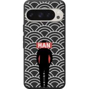 Черный чехол BoxFace Google Pixel 9 Pro Man Pattern