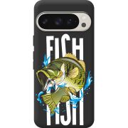 Черный чехол BoxFace Google Pixel 9 Pro Fish