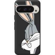 Черный чехол BoxFace Google Pixel 9 Pro Lucky Rabbit