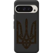 Черный чехол BoxFace Google Pixel 9 Pro Ukrainian Trident