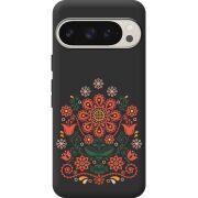 Черный чехол BoxFace Google Pixel 9 Pro Ukrainian Ornament