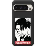 Черный чехол BoxFace Google Pixel 9 Pro Attack On Titan - Ackerman