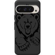 Черный чехол BoxFace Google Pixel 9 Pro Grizzly Bear