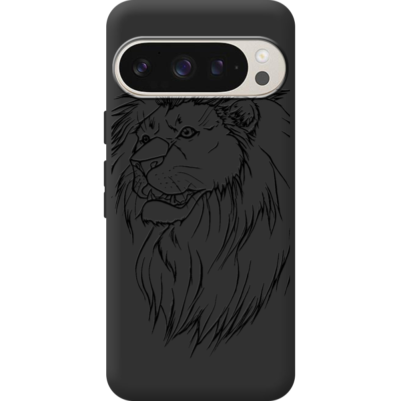 Черный чехол BoxFace Google Pixel 9 Pro Lion