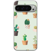 Чехол BoxFace Google Pixel 9 Pro XL L-green Cacti