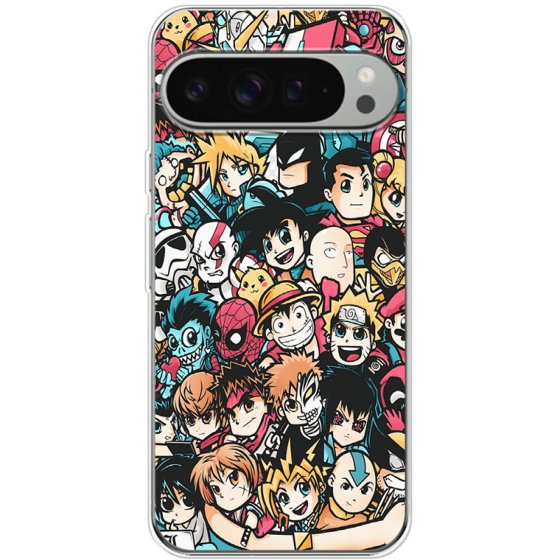 Чехол BoxFace Google Pixel 9 Pro XL Anime Stickers