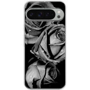 Чехол BoxFace Google Pixel 9 Pro XL Black and White Roses