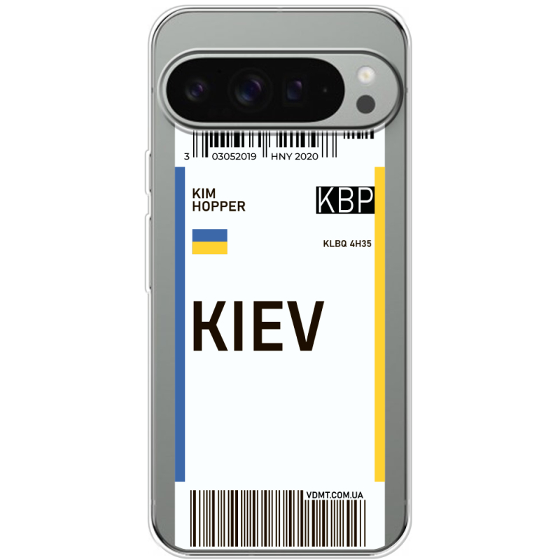 Прозрачный чехол BoxFace Google Pixel 9 Pro XL Ticket Kiev