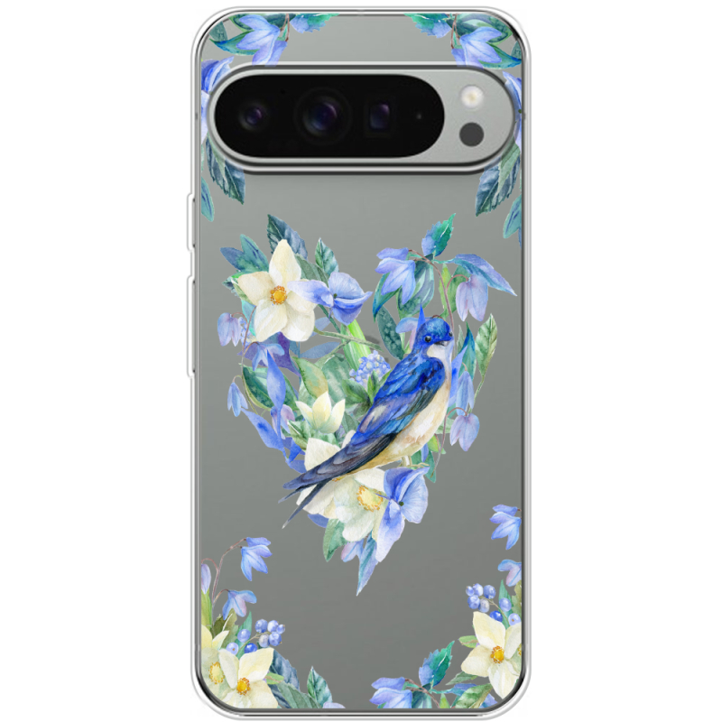 Прозрачный чехол BoxFace Google Pixel 9 Pro XL Spring Bird