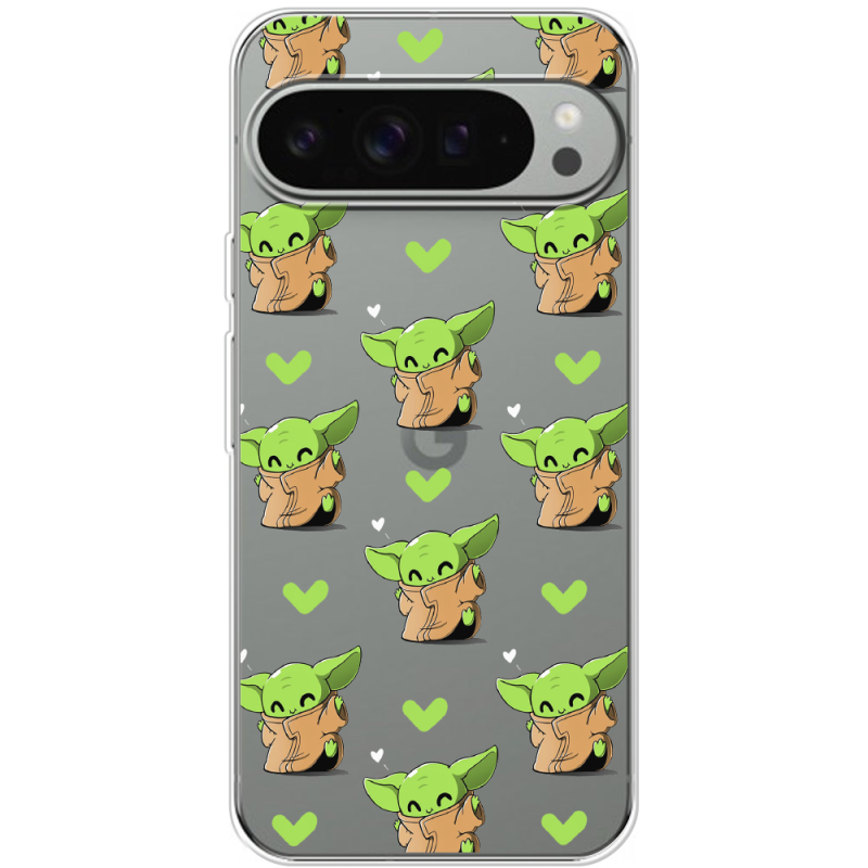 Прозрачный чехол BoxFace Google Pixel 9 Pro XL Pattern Baby Yoda