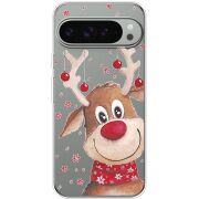 Прозрачный чехол BoxFace Google Pixel 9 Pro XL Winter Deer