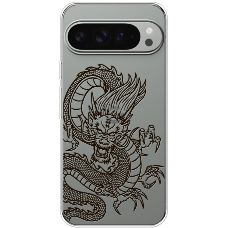 Прозрачный чехол BoxFace Google Pixel 9 Pro XL Chinese Dragon