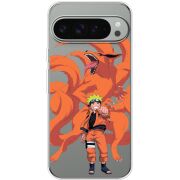 Прозрачный чехол BoxFace Google Pixel 9 Pro XL Naruto and Kurama