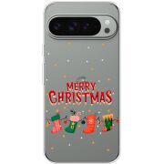 Прозрачный чехол BoxFace Google Pixel 9 Pro XL Merry Christmas