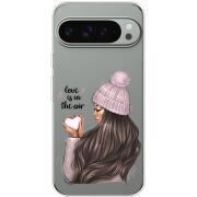 Прозрачный чехол BoxFace Google Pixel 9 Pro XL love is in the air