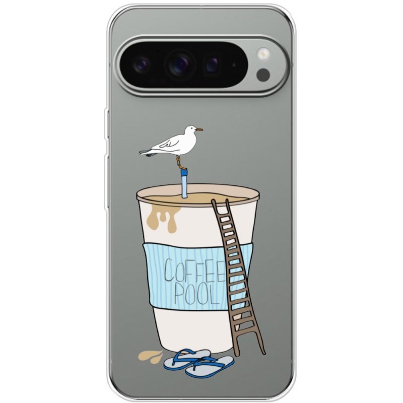 Прозрачный чехол BoxFace Google Pixel 9 Pro XL Segull in Cofee Pool
