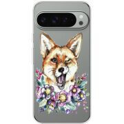 Прозрачный чехол BoxFace Google Pixel 9 Pro XL Winking Fox