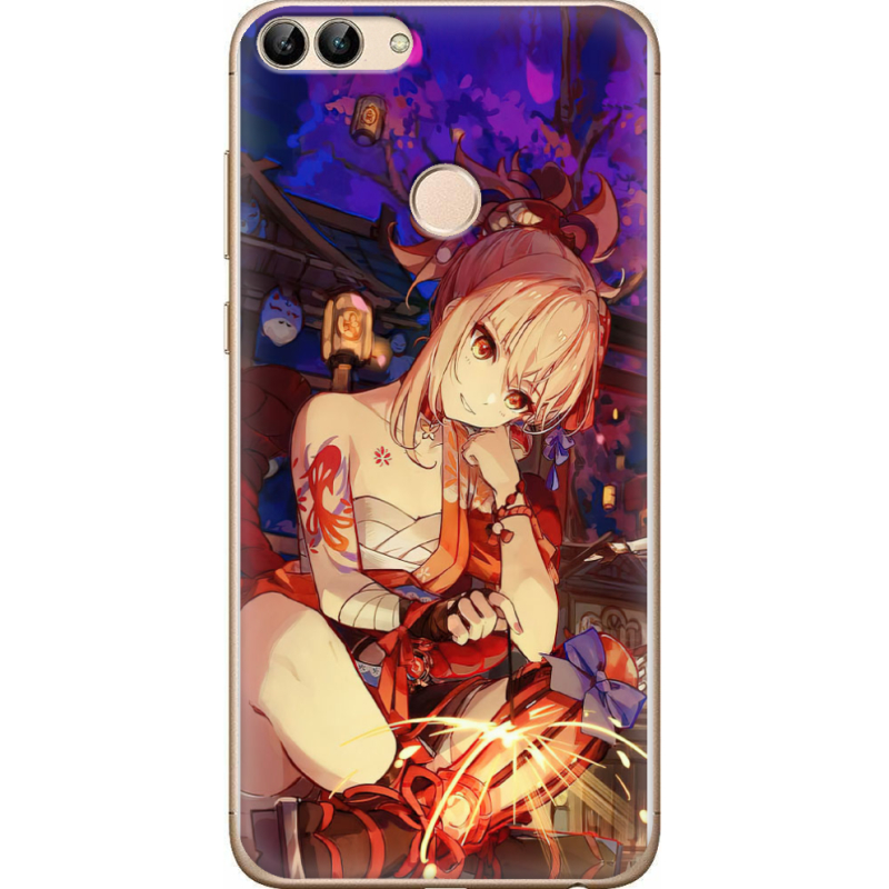 Чехол Uprint Huawei P Smart  Genshin Ёимия с огоньком