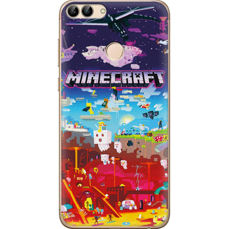 Чехол Uprint Huawei P Smart  Minecraft World Beyond