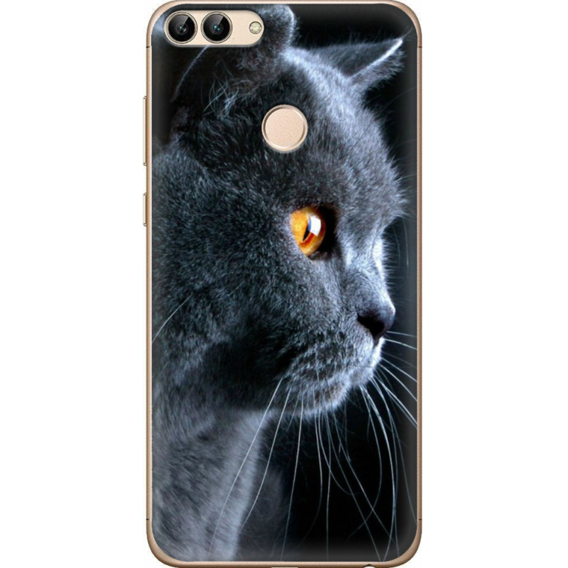 Чехол Uprint Huawei P Smart  English cat
