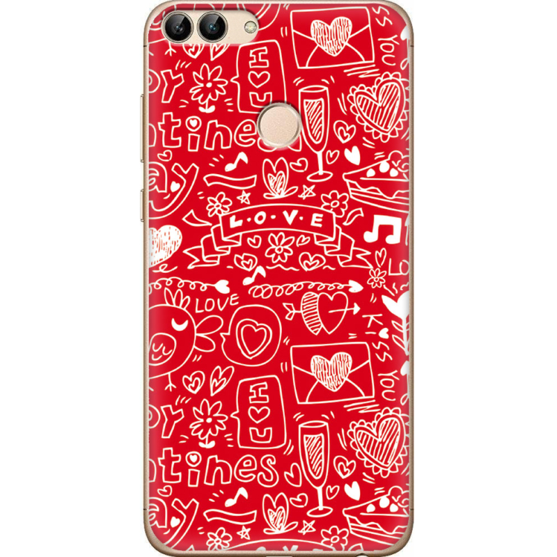Чехол Uprint Huawei P Smart  Happy Valentines
