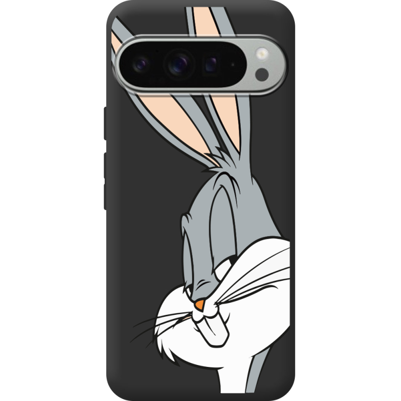 Черный чехол BoxFace Google Pixel 9 Pro XL Lucky Rabbit