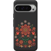 Черный чехол BoxFace Google Pixel 9 Pro XL Ukrainian Ornament