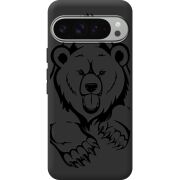 Черный чехол BoxFace Google Pixel 9 Pro XL Grizzly Bear