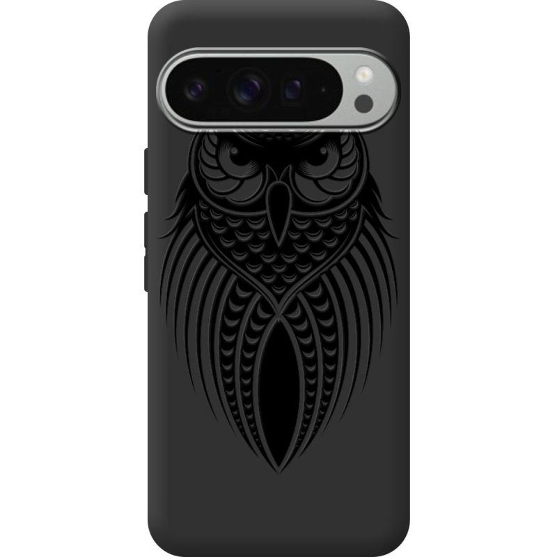 Черный чехол BoxFace Google Pixel 9 Pro XL Owl