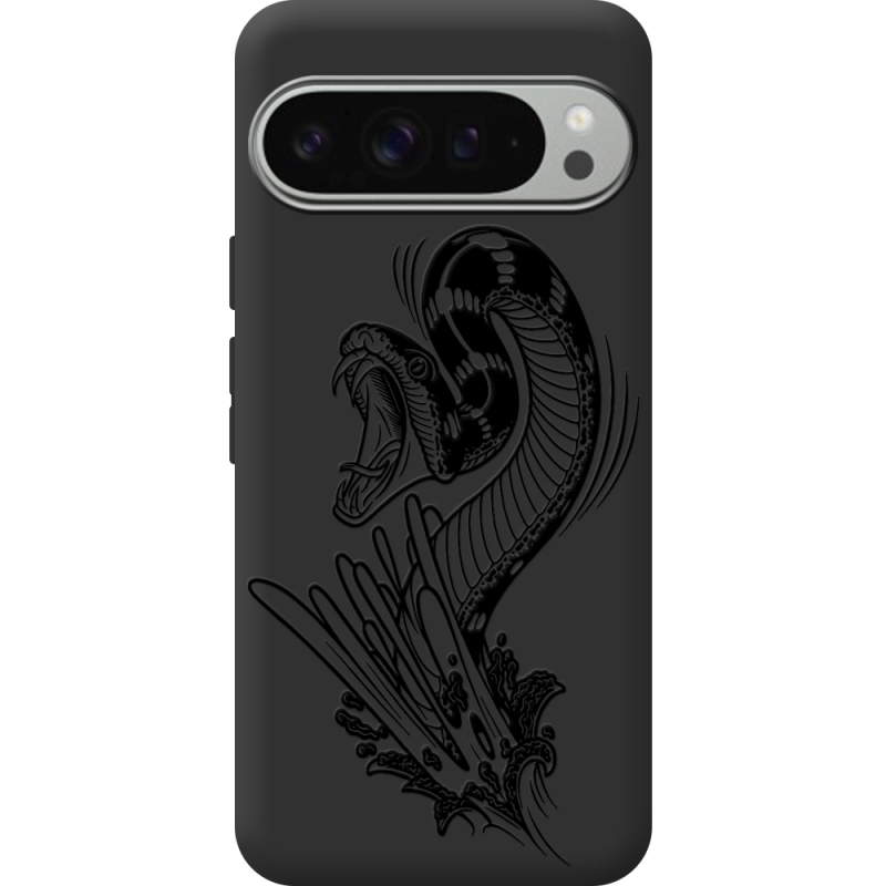 Черный чехол BoxFace Google Pixel 9 Pro XL Snake