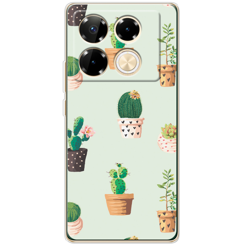 Чехол BoxFace Infinix Note 40 Pro L-green Cacti