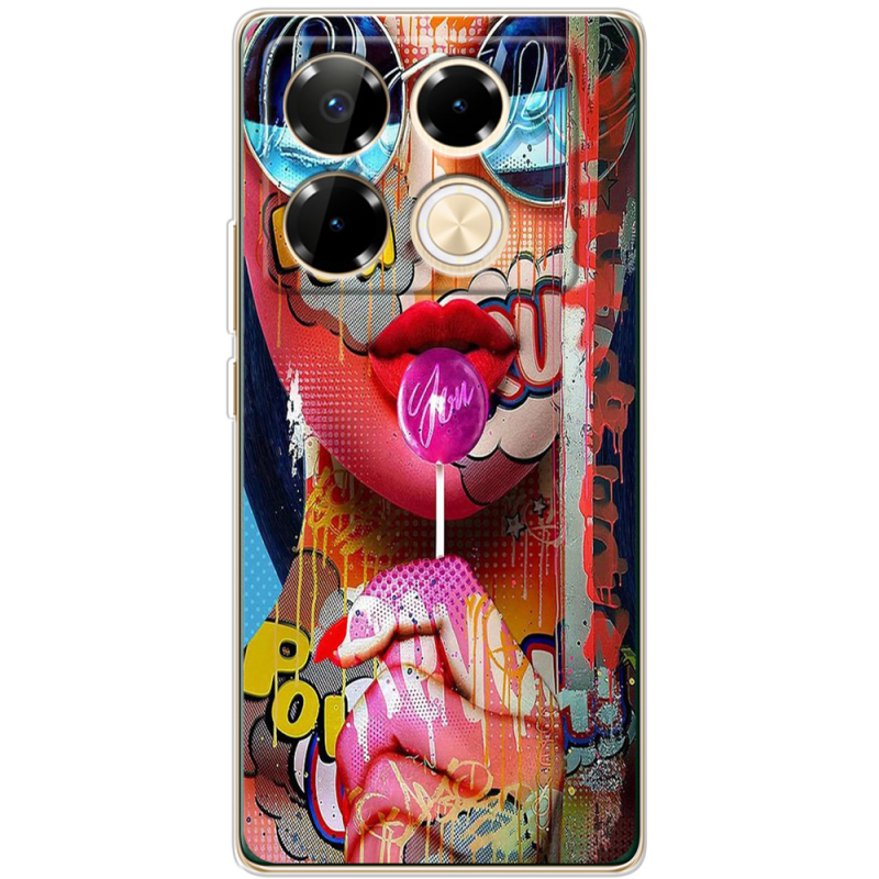 Чехол BoxFace Infinix Note 40 Pro Colorful Girl