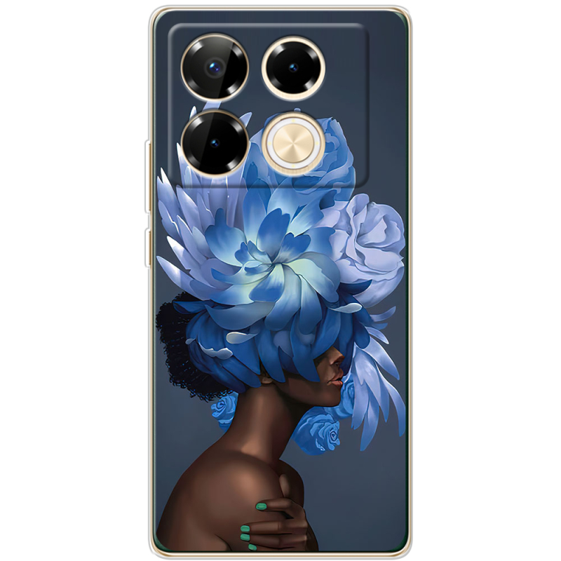 Чехол BoxFace Infinix Note 40 Pro Exquisite Blue Flowers