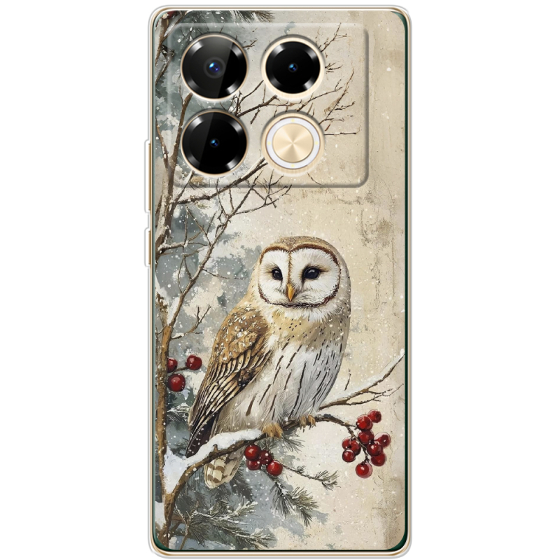Чехол BoxFace Infinix Note 40 Pro Christmas Owl