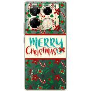 Прозрачный чехол BoxFace Infinix Note 40 Pro Vintage Christmas Pattern