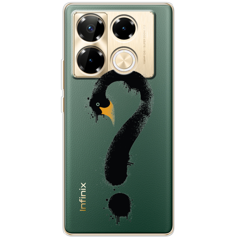 Прозрачный чехол BoxFace Infinix Note 40 Pro Swan question